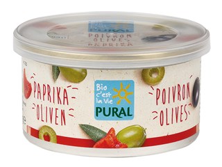 Pural Pate végétal olives poivrons bio 125g - 4277
